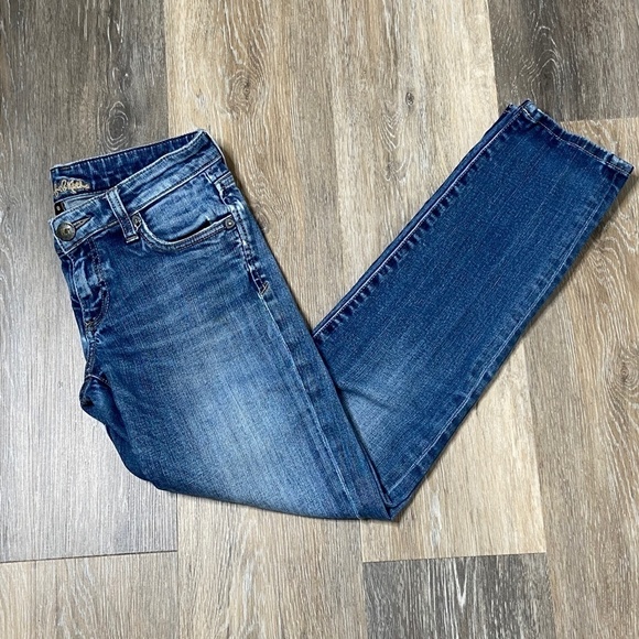 Kut From The Kloth Catherine Boyfriend Denim Crop Blue Casual Jeans Size 0 - Picture 1 of 8